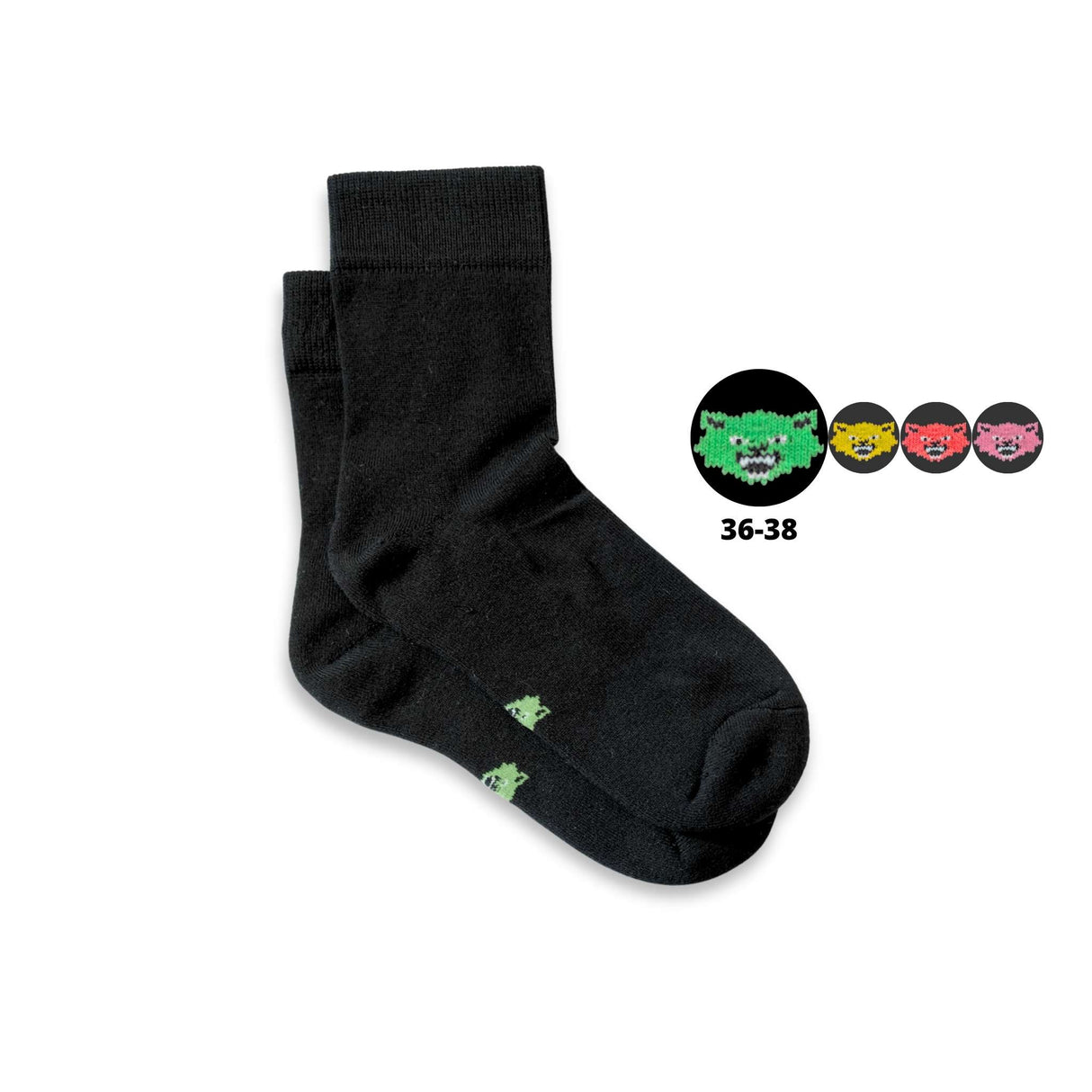 Strong bamboo socks with colour-coding