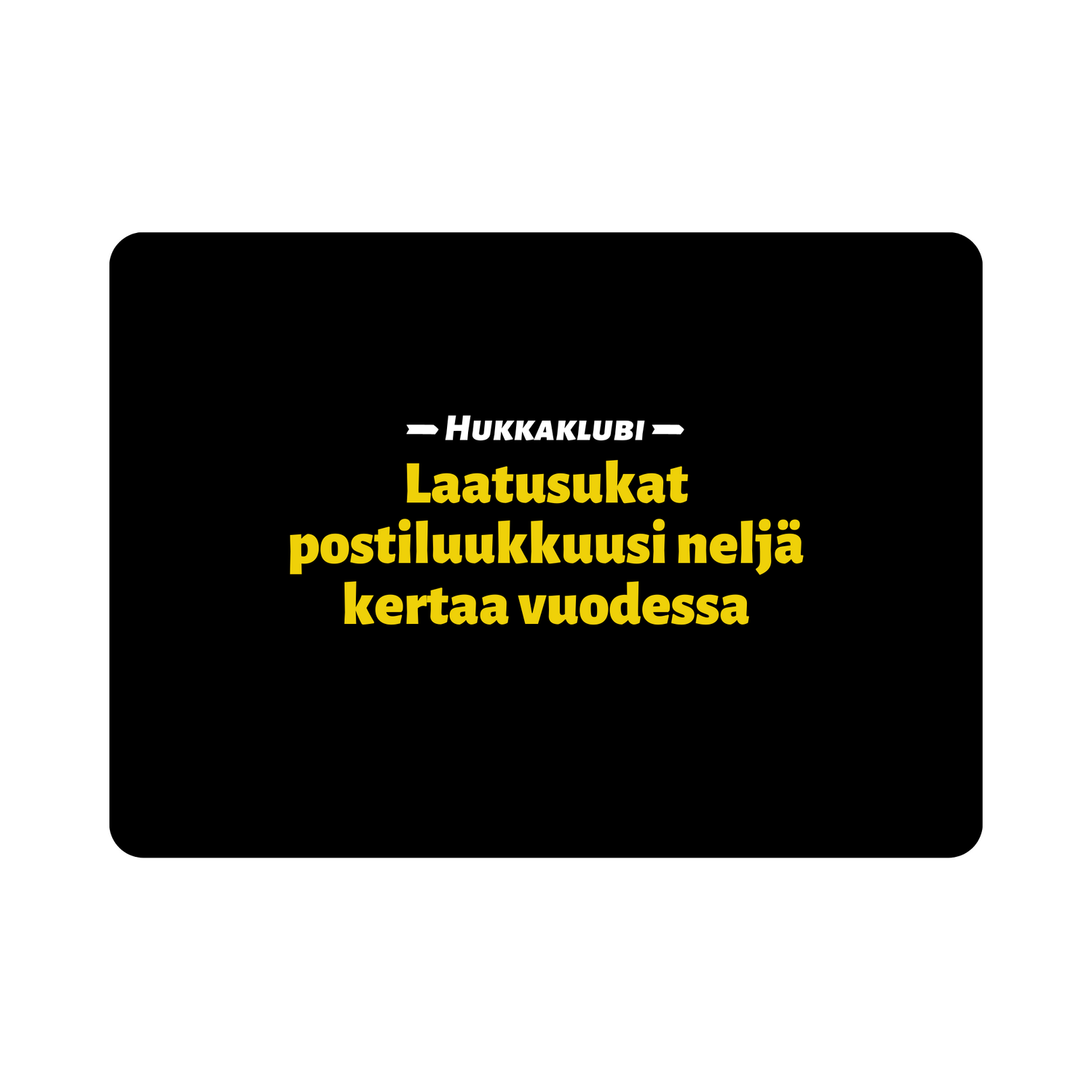 Hukkaklubi kestotilaus: Laatusukat postiluukkuusi neljä kertaa vuodessa