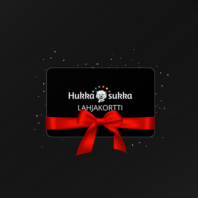 Hukkasukka-lahjakortin kuva.