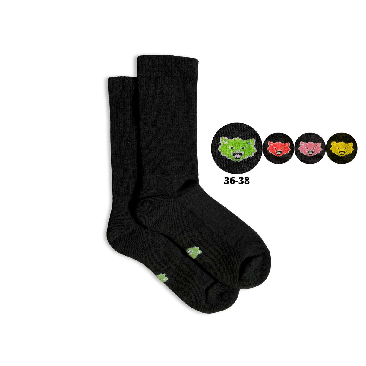 Merino wool socks with colour-coding