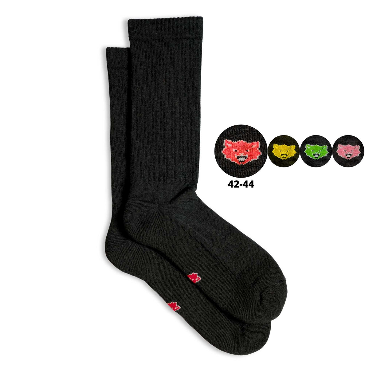 Merino wool socks with colour-coding