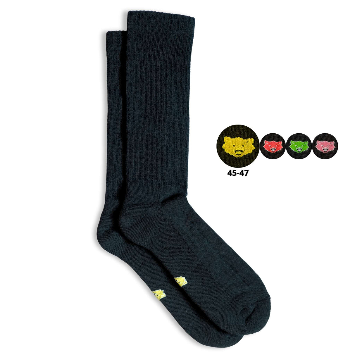 Merino wool socks with colour-coding