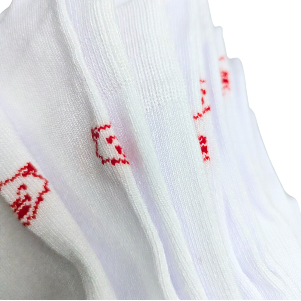 Light white bamboo socks with colour-coding