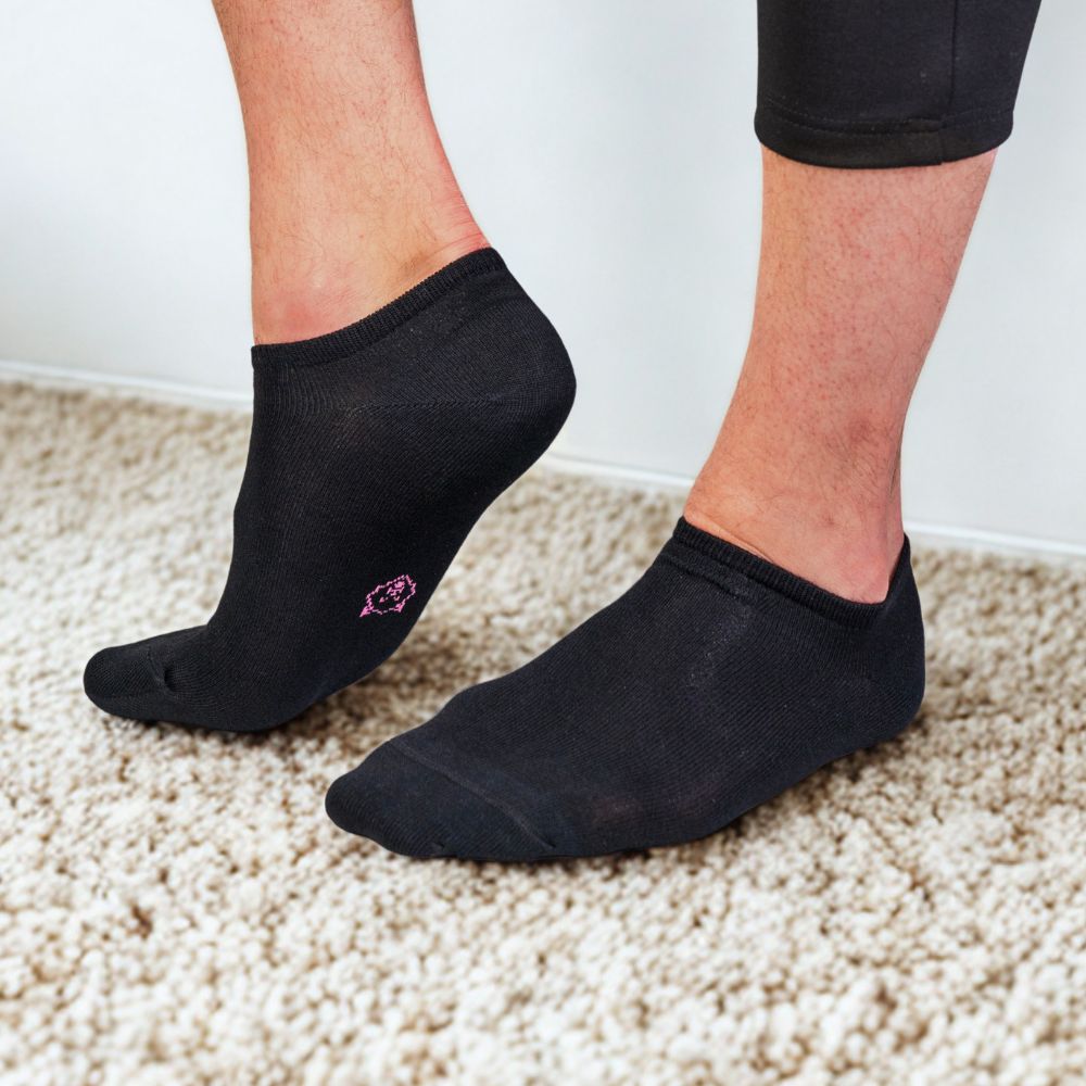Ankle bamboo socks with colour-coding