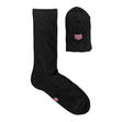 Koon 39-41 merinovillasukat, pinkki logo