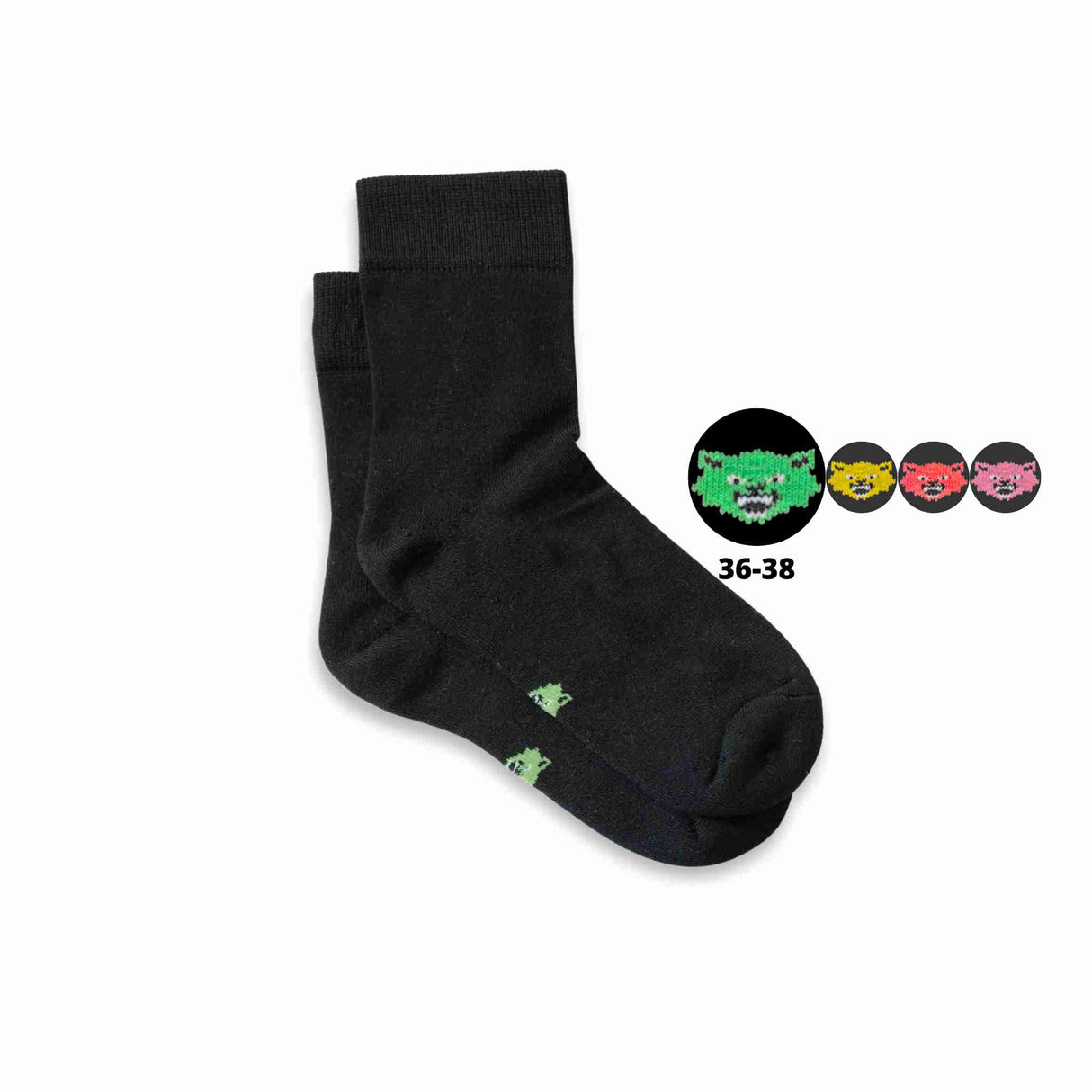 Strong bamboo socks with colour-coding