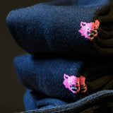 Strong bamboo socks with colour-coding