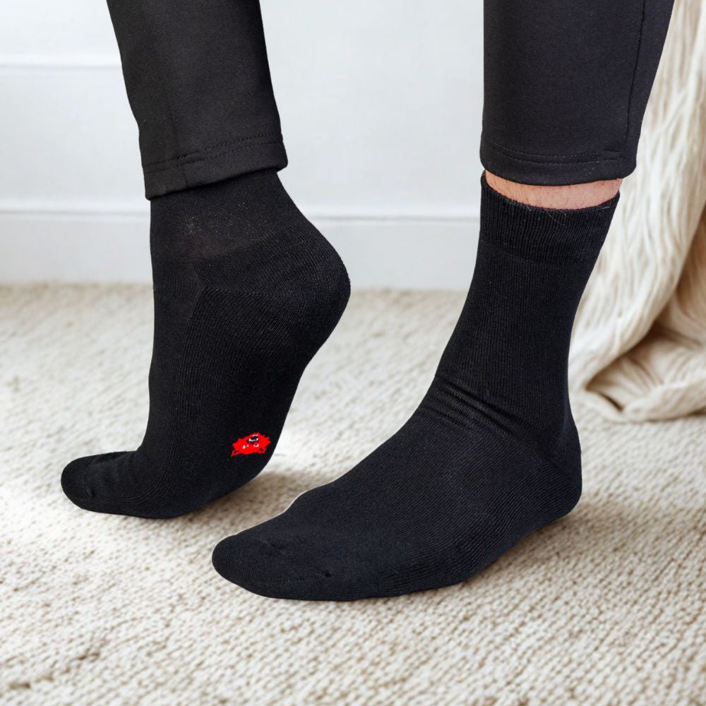 Strong bamboo socks with colour-coding